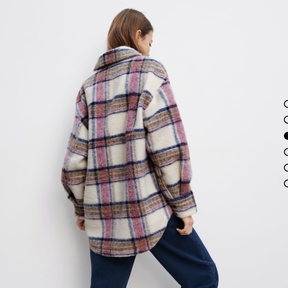 Zara plaid overshirt/shacket - Picture 6 of 11